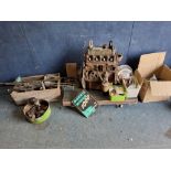 A MORRIS MINOR 950cc ENGINE badged 9M-U-H-110607 (as seen but engine turns) and two boxes of