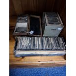 THREE BOXES OF MAGIC LANTERN SLIDES AND GLASS PHOTOGRAPHIC NEGATIVES, two boxes of magic lantern