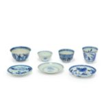To be sold without reserve  Seven Chinese blue and white export wares  Qing dynasty, 17th-18th ...