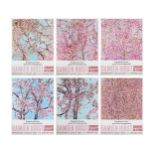Damien Hirst,  British b. 1965-  Six Cerisiers en Fleurs posters;  offset lithographic poster, ...
