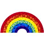 Damien Hirst, British b.1965- Butterfly Rainbow (Small) [H7-2], 2020; laminated giclée print in...