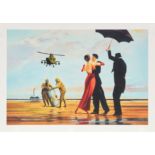 Mason Storm,  British b.1966-  Toxic; Monkey Parliament, after Banksy, 2025;  each digital prin...