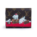 Louis Vuitton.  A Christmas Limited Edition Victorine Wallet, 2017, of classic monogram leather ...