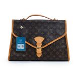 Louis Vuitton.  Beverly GM Briefcase, 1991, of classic monogram leather with a belted closure, f...