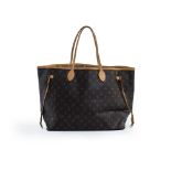 Louis Vuitton.  Neverfull GM, 2021-, of classic monogrammed design and canvas interior, comes wi...