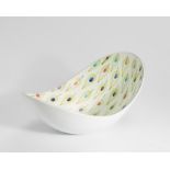 Stig Lindberg (1916-1982) for Gustavsberg  Shaped fruit bowl, circa 1950  Glazed ceramic  Hand p...