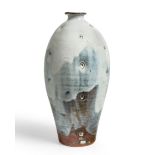 Jim Malone (b.1958)  Tall vase with impressed decoration, late 20th century  Stoneware with dolo...