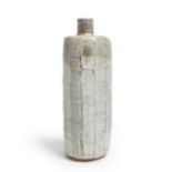William Marshall (1923-2007)  Tall, faceted bottle vase of paddled triangular form, circa 1980  ...