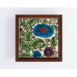 William De Morgan (1839-1917) for Sands End Pottery  'Bedford Park Daisy' pattern tile, circa 19...