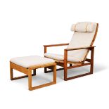 Borge Mogensen (1914-1972) for Fredericia Stolefabrik  Model '2254' lounge chair and '2248' otto...