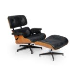 Charles & Ray Eames for Herman Miller  Model '670' lounge chair and '671' ottoman, circa 1965  R...