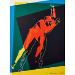 Andy Warhol,  American, 1928-1987  Speedskater, 1983;  screenprint in colours on Arches wove,  ...