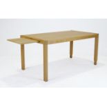 A birch ‘Pelto’ dining table, circa 1990s, manufactured by IKEA, 73cm high, 150cm wide (closed), ...
