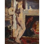 Dame Ethel Walker,  British 1861-1951 -  Figure study (with 'Male figure study');  oil on board...