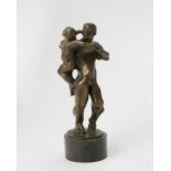 Gertrude Hermes,  British 1901-1983 -  Adam and Eve II, 1956-58;  bronze on stone base, H31 x W...