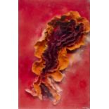 Carole Steyn,  British b.1938 -  Mulberry Flow/Erotica, 1971;  nylon bonded clay on wood in Per...