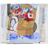Bryan Ingham,  British 1936-1997 -  Flowers for Aysel, 1989;  oil, collage and pencil on paper,...