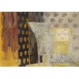 Leonard Rosoman OBE RA,  British 1913-2012 -  Girl Behind a Screen;   oil on canvas, signed low...