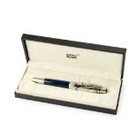 Montblanc. The Origin Collection, fountain pen, blue, Anniversary of the Meisterstück, the dark b...