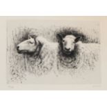 Henry Moore OM CH FBA,  British 1898-1986,  Sheep Before Shearing, 1974;  lithograph in colours...
