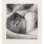 Henry Moore OM CH FBA,  British 1898-1986,  Elephant Skull, Plate II, 1969;  etching and drypoi...