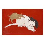 Léonard Tsuguharu Foujita (1886-1968) and Spéranza Calo-Séailles (1885-1949)  Cat and Kittens, c...