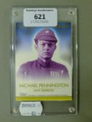 A signed and slabbed Topps Star Wars authentic autograph card signed by Michael Pennington as Moff