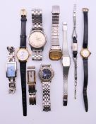 A collection of various wristwatches. Including Omega, Eterna-matic, Pulsar etc. Omega 1.
