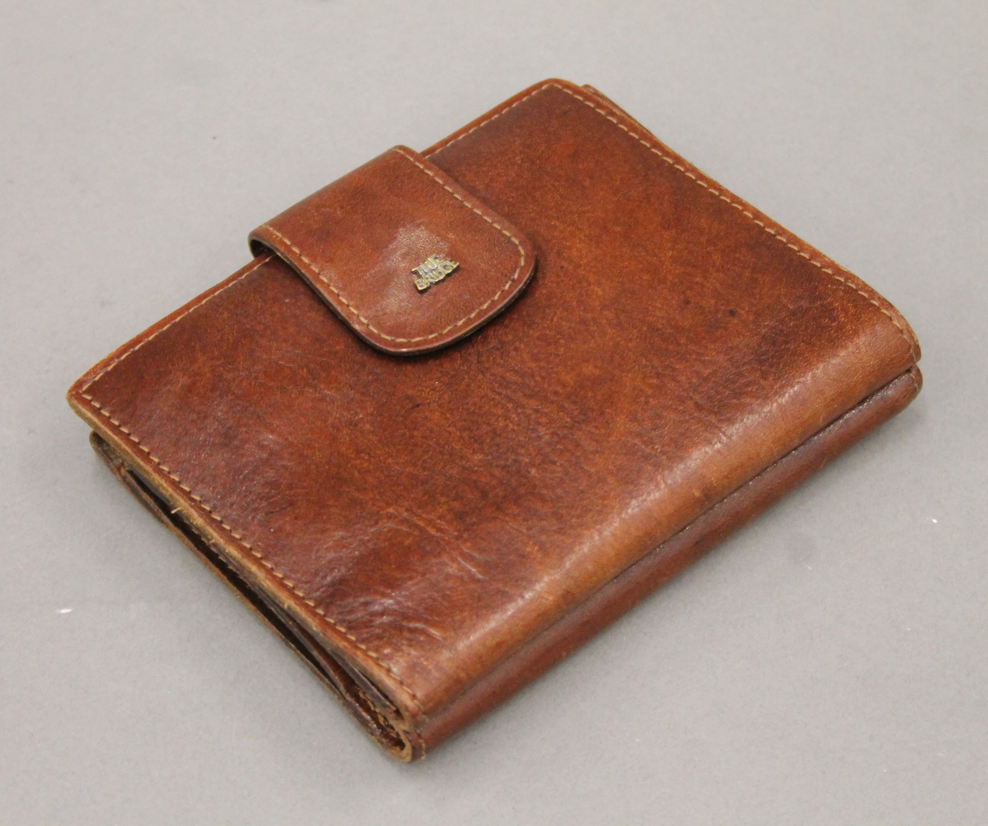 A The Bridge leather handbag and purse. The former 28 cm wide. - Image 5 of 9