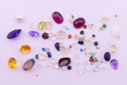 A quantity of various gemstones.
