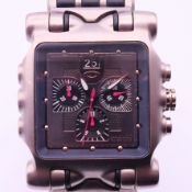 An Oakley gentlemen's wristwatch. 4.5 cm wide including crown.