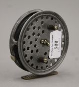 A Hardy Brothers 3 1/2 inch 'The Davy' fishing reel.