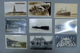 A small quantity of vintage postcards,
