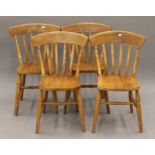 Four modern kitchen chairs. Each 53 cm wide.
