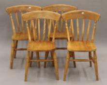 Four modern kitchen chairs. Each 53 cm wide.
