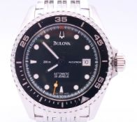 A boxed Bulova gentlemen's Accutron wristwatch 4.7 cm wide including crown.