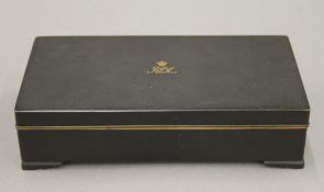 A Japanese Komai-style cigarette box. 17 cm wide.