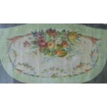 CONTINENTAL SCHOOL 19TH CENTURY, needlework seat cover design, gouache and body colour,
