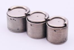 A Russian silver coin holder. 6.5 cm wide.