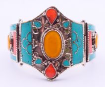 A Tibetan bangle. 6 cm inner diameter.