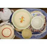 A collection of various porcelain plates, dishes, etc.