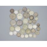 Collection of assorted European silver content coins to inc. Greece 1910 Drachmai 1911 2 Drachmai