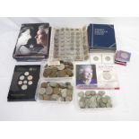 Collection of British coins to inc. 2 cased 50ps, UK Brilliant Uncirculated Coin Collection Royal