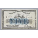 Northern Ireland - Northern Bank Limited £5, 1st February 1942, Serial No. N-I/K 00170