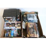Mixed collection of science fiction, TV and film themed toys and action figures to include McFarlane