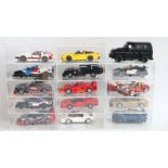 Collection of fifteen built up Lego Speed Champions and various MOC building brick car models,