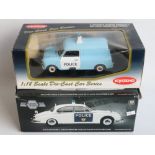 Kyosho 1/18 scale diecast Police Mini Van (model at least excellent, please note left side wing