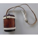 Oliver Pattern wooden water bottle from the Zulu War period. Originally made in Italy and supplied