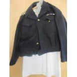 Navy Interest- Two Royal Navy uniforms to incl. battldress jacket, shirt and trousers (Size 10A)
