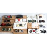 Collection of thirteen 1/24 scale diecast vintage themed American car models from Franklin and